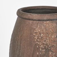 Oyster Lava Planter LGE Brown