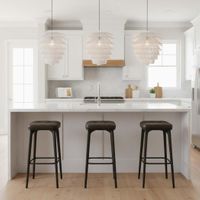 Carlton Leather Bar Stool Black