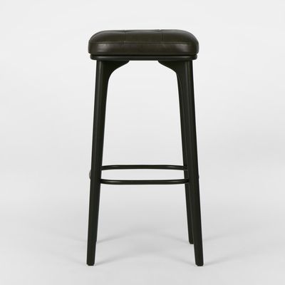 Carlton Leather Bar Stool Black