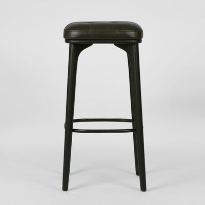 Carlton Leather Bar Stool Black