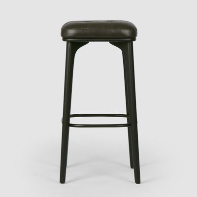 Carlton Leather Bar Stool Black