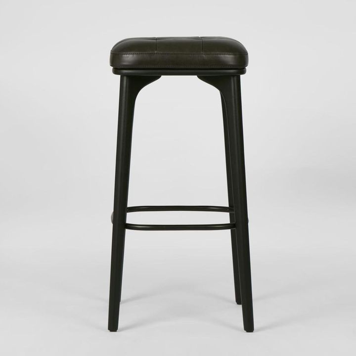 Carlton Leather Bar Stool Black