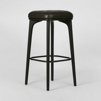 Carlton Leather Bar Stool Black