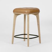 Carlton Leather Counter Stool Tan