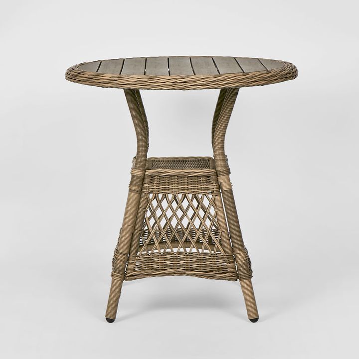 Marco Aluminium Synthetic Wicker Table Natural -Outdoor