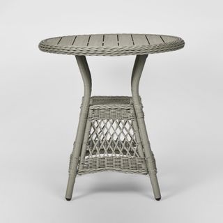 Marco Aluminium Synthetic Wicker Outdoor Table Grey