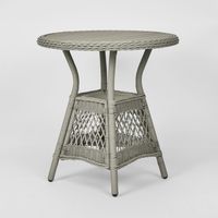 Marco Aluminium Synthetic Wicker Table Grey -Outdoor