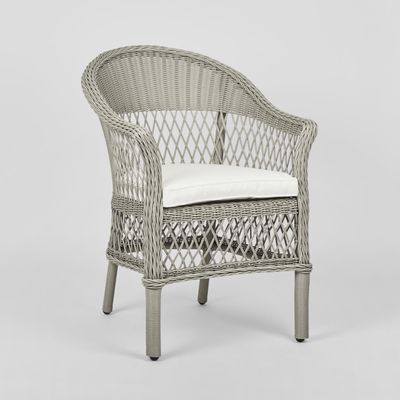 Marco Aluminium Synthetic Wicker Chair Grey -Outdoor