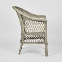 Marco Aluminium Synthetic Wicker Chair Grey -Outdoor