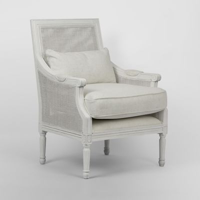 Hicks White Armchair