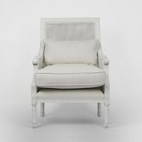 Hicks White Armchair