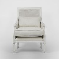 Hicks White Armchair