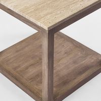 Denver Travertine Side Table