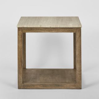 Denver Travertine Side Table