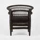 Livingstone Wicker Armchair Black/Black cushion - Outdoor Under-Cover