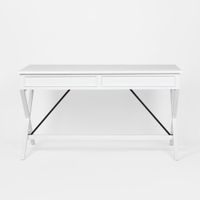 Amos Oak Desk White