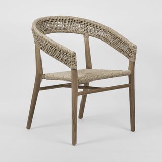 Cove Teak & Synthetic Outdoor Dining Chair Natural