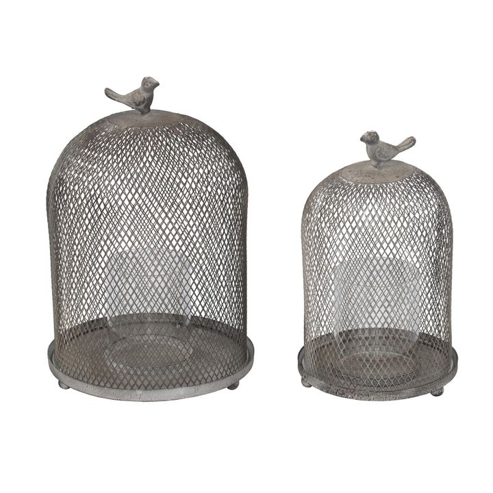 Evie Mesh Candle Holder Set of 2