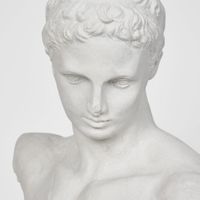 Grecian Polyresin Male Bust