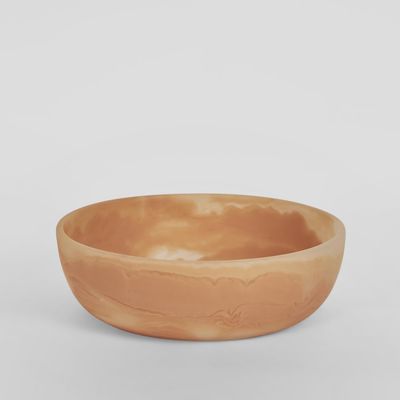 HALO Swirl Resin Serving Bowl Medium Peach