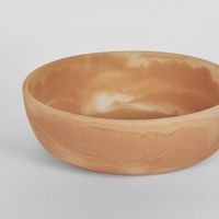 HALO Swirl Resin Serving Bowl Medium Peach