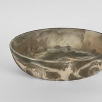 HALO Swirl Resin Serving Bowl Large Coca