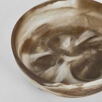 HALO Swirl Resin Serving Bowl Medium Latte