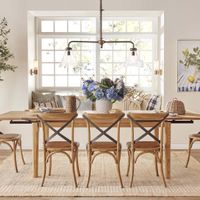 Barossa Extendable Hamptons  Dining Table Oakwood