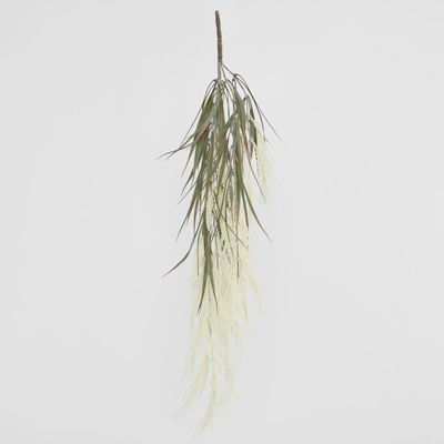 Ivory White Hanging Wheat Bush