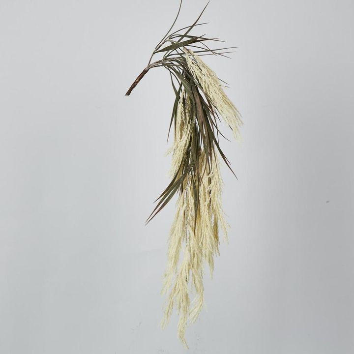 Ivory White Hanging Wheat Bush
