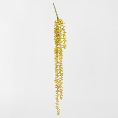 Hanging Pearl Necklace Vine Yellow 73cm