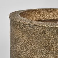 Harlow Hammered Aluminium Planter Antique Gold Small