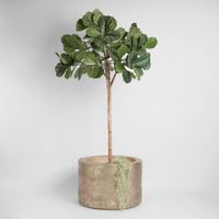 Harlow Hammered Aluminium Planter Antique Gold Large