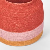 Kya Woven Basket Red & Pink