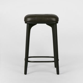 Carlton Leather Counter Stool Black