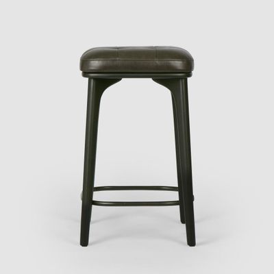 Carlton Leather Counter Stool Black