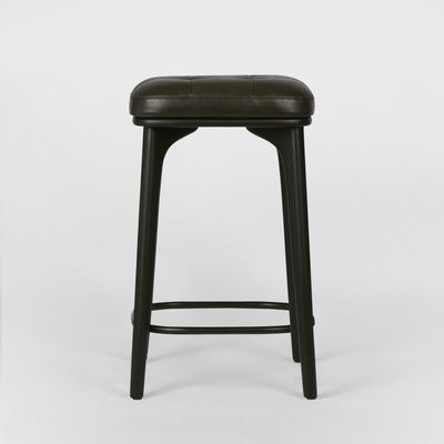 Carlton Leather Counter Stool Black