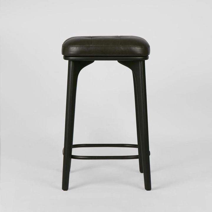 Carlton Leather Counter Stool Black