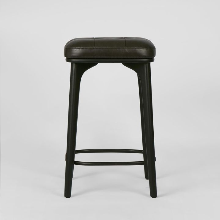 Carlton Leather Counter Stool Black