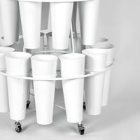 Bucket Stand 24 Bucket White