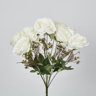 White Rose Bouquet x 9