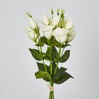 White Lisianthus bundle by 5 Flower and Bud
