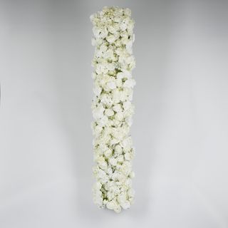 White Rose & Hydrangea Floral Runner