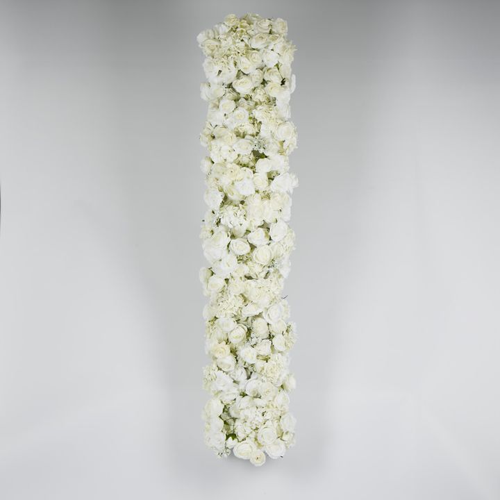 White Rose & Hydrangea Floral Runner
