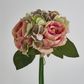 Dusty Blue Rose & Hydrangea Bouquet