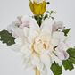 40cm White Dahlia Hydrangea Bouquet