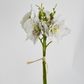 White Christmas Rose Bouquet 31cm