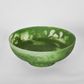 IDRA  Swirl Resin Serving Bowl on Stand Green