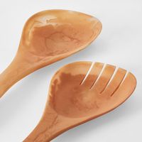 IDRA Swirl Resin Salad Servers Peach