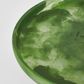 CARSON Resin Serving Platter Round on Stand Green